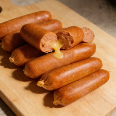 Cheese and Onion Sausages