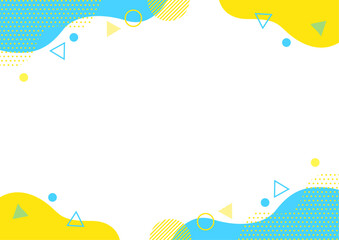 幾何学模様 フレーム 背景素材 A4サイズ A3サイズ 白銀比 透過