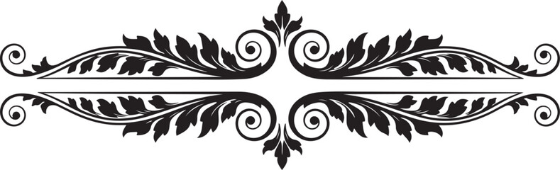 Elegant Vintage Floral Ornamental Divider &ndash; Luxury Classic Scroll Design