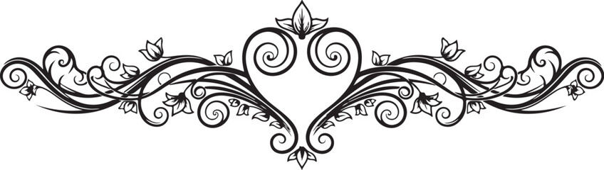 Elegant Vintage Floral Ornamental Divider &ndash; Luxury Classic Scroll Design