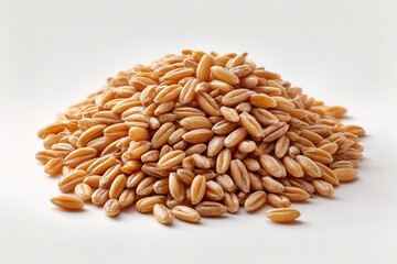 Farro Grain Pile for Cereal Ingredient Promotion or Whole Grain Nutrition Media