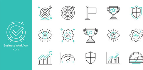 Office Workflow and Task Management Icon