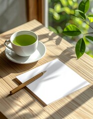 Morning Green Tea and Journaling by the Window.