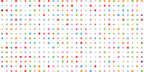 Vibrant multicolored dots pattern