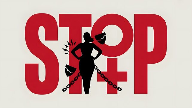 Stop Female Genital Mutilation Awareness Poster &ndash; Human Rights and Women Protection Concept Design