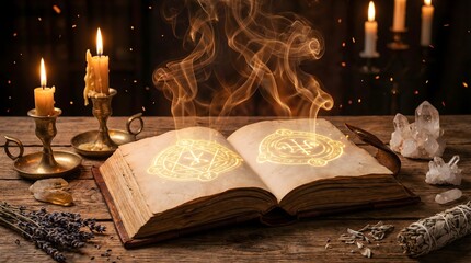 Ancient Grimoire A Mystical Book of Spells and Magic