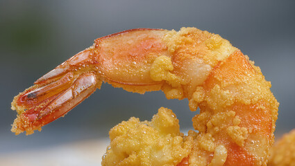 Crispy Golden Fried Shrimp.