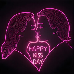 Happy kiss day