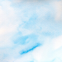 a blue sky watercolor background