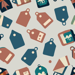 seamless pattern with colorful hearts