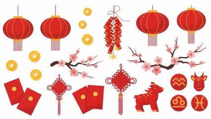 Chinese New Year Elements and Symbols 1.