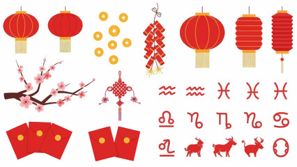 Chinese New Year Elements and Symbols 3.