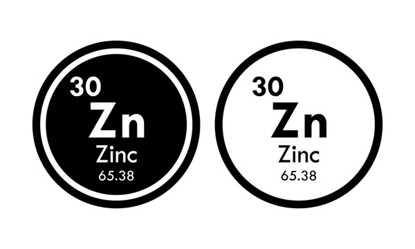 zinc icon set. vector template illustration  for web design