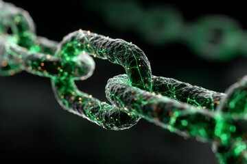 green blockchain epic, eco crypto network. Generative AI