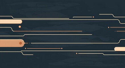 Abstract Digital Circuit Background: Modern Sleek Design with Circuit Lines and Nodes on Dark Textured Surface for Technology, Innovation, and Futuristic Themes