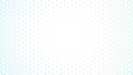 Naklejka premium Modern White Honeycomb Geometric Pattern Background with Soft Color Gradients