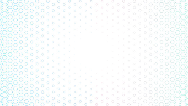 Modern White Honeycomb Geometric Pattern Background with Soft Color Gradients