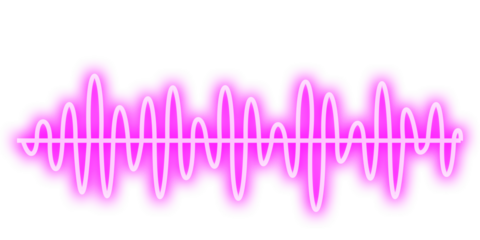 Abstract sound wave PNG overlay with soft gradient lines, creating a dynamic visual effect for design projects, enhancing digital artwork and presentations