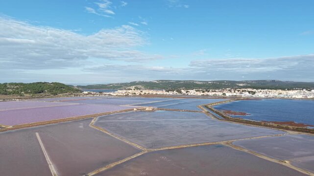 Les salins de Gruissan dans l'Aude en Occitanie
