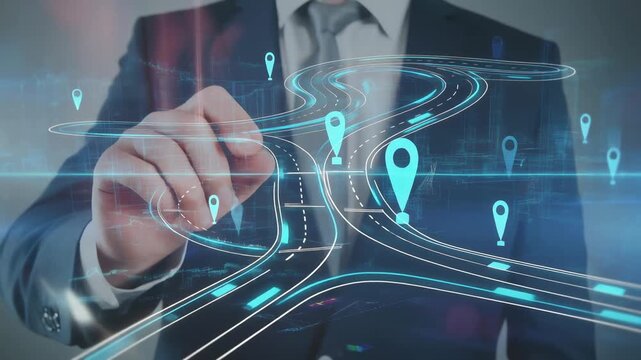 プロダクト戦略を重ね合わせた二重露光イメージ