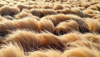 Minimalist Dry Pale Beige Grass Texture Background with Subtle Details