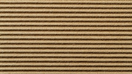Close-up of beige and brown striped fabric with textured weave