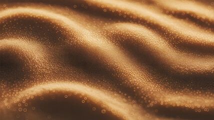 Golden shimmering waves and sparkling dust texture abstract background image