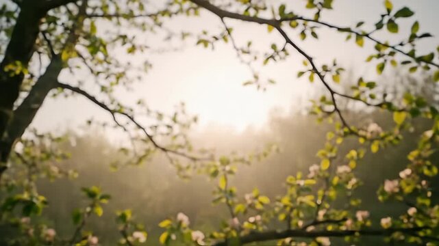 Reverse Bloom Spring Vignette With Magical Time Rewind