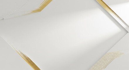 Modern White and Gold Chinese New Year Background
