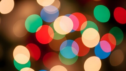 A vibrant and colorful abstract background with multicolored bokeh lights