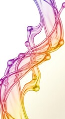 Vibrant Abstract Smoke Ribbons in Gradient Colors with Elegant Flowing Swirls.