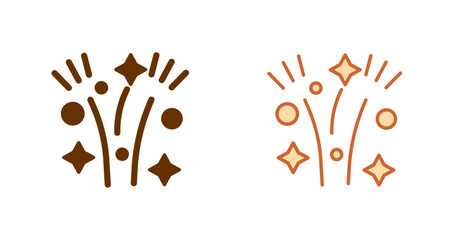 Obraz premium Fireworks Vector Icon