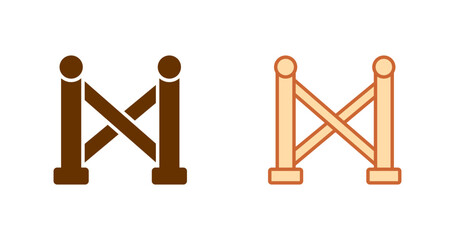 Crime Scene Tape Vector Icon