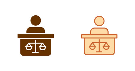 Attorney Vector Icon