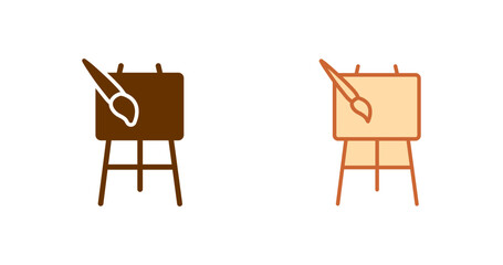 Art Easel Vector Icon