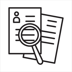 Employer branding icon outline vector