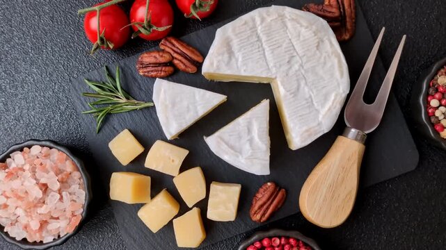 White French cream cheese like Brie or Camembert is perfect for making breakfast sandwiches. Brie or Camembert as a food background for your design