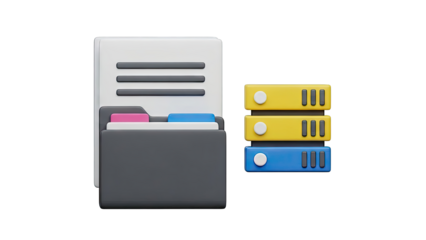3D Folder and Binders Icon