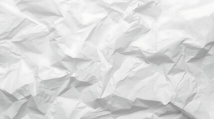 Obraz premium Crumpled white paper texture background