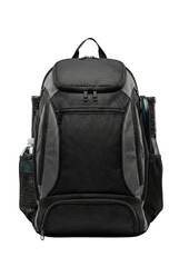 Naklejka premium Black and grey pickleball backpack. Sports gear carrier bag.
