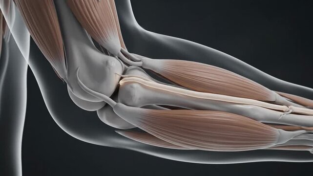Anatomical Visualization of the Human Elbow Joint and Anconeus Tendon