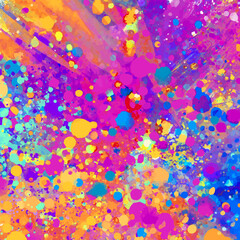 Obraz premium Rainbow colorful creative modern painting texture background