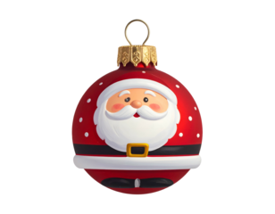 Festive Santa Claus ornament, a cheerful holiday decoration