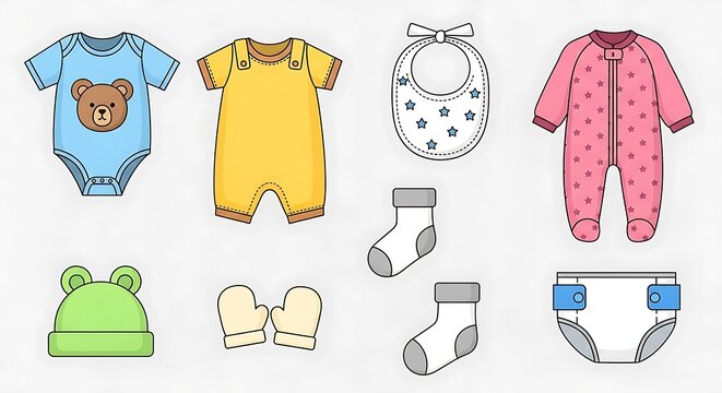 Baby Clothes Collection - Cute and Comfortable Essentials for Newborns.