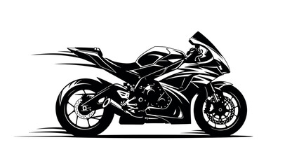 Obraz premium Revving Up Adventure: A sleek, dynamic motorcycle embodies speed and freedom, capturing the spirit of open roads and exhilarating rides. 