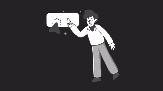 Click Here 2D Motion Graphics Animation Alpha channel