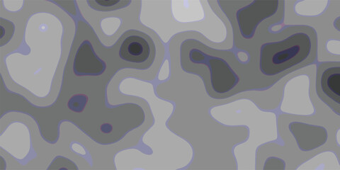 Abstract organic shapes in varying shades of gray and subtle blue outlines create a fluid, topographical map-like background pattern with smooth transitions and a modern, digital aesthetic