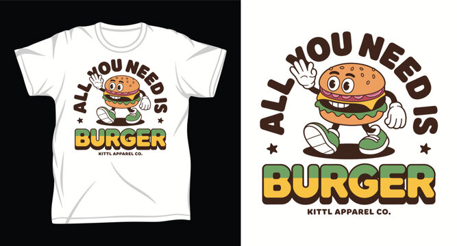 Burger Graphic vector art t-shirt design print
