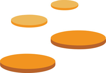 Stacked pancakes flat design