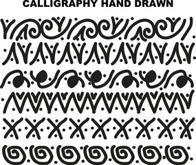 hand-drawn calligraphy